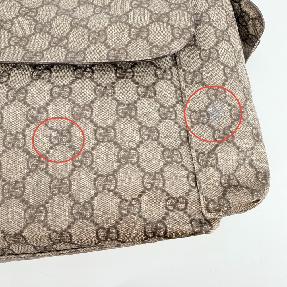 Gucci GG Supreme Baby Diaper Messenger Bag FLAWS - Picture 5 of 14